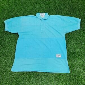 Vintage 80s Saturdays MOD Polo Shirt L/XL 23x28 Single-Stitch
